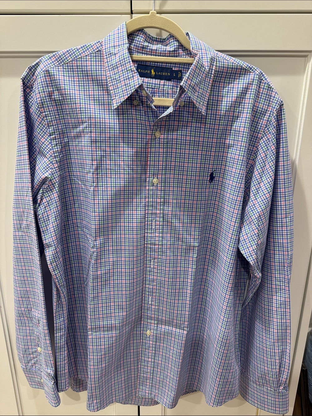 Ralph Lauren Multicolor Check Dress Shirt - Blue & Pink